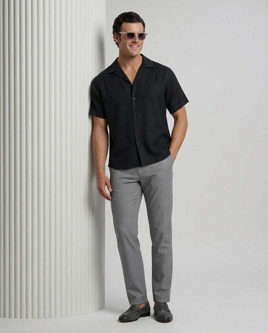 THE SHORT SLEEVED LINEN SHIRT