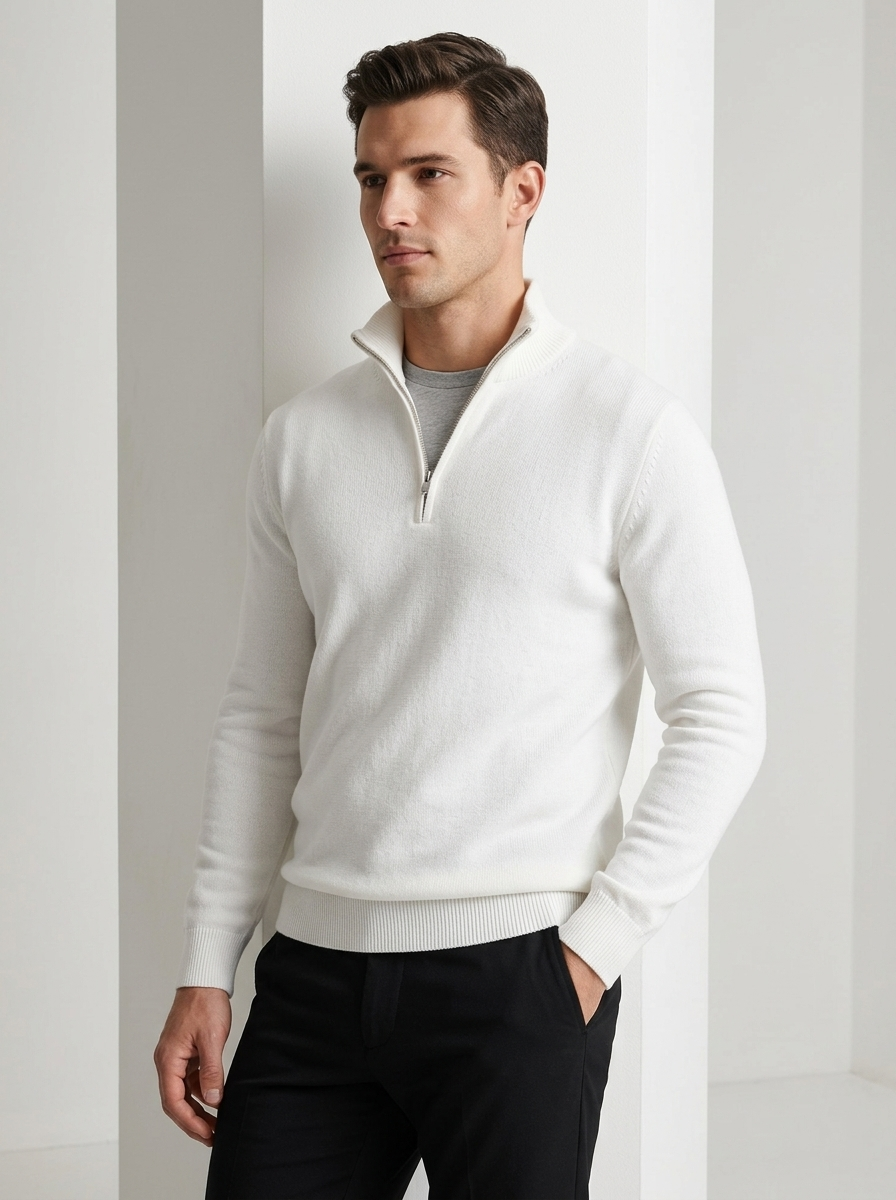 The Prestige Half-Zip Sweater