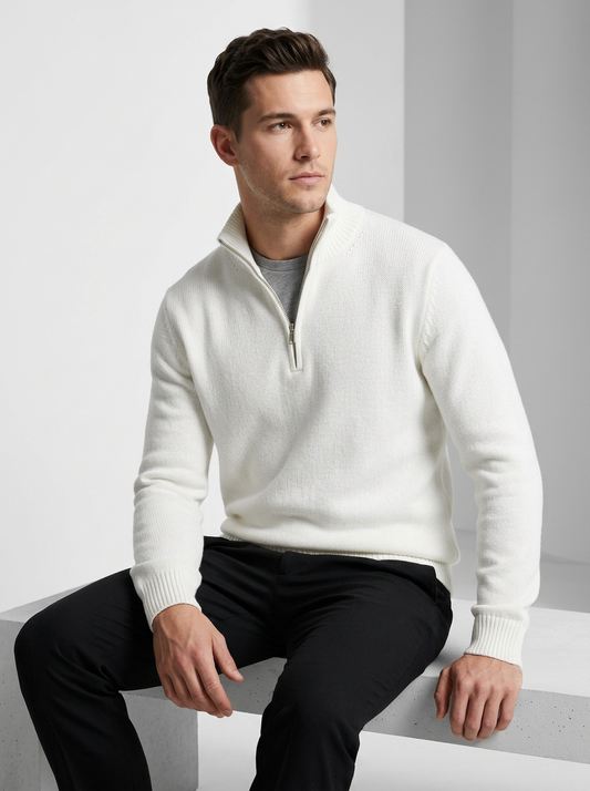 The Prestige Half-Zip Sweater