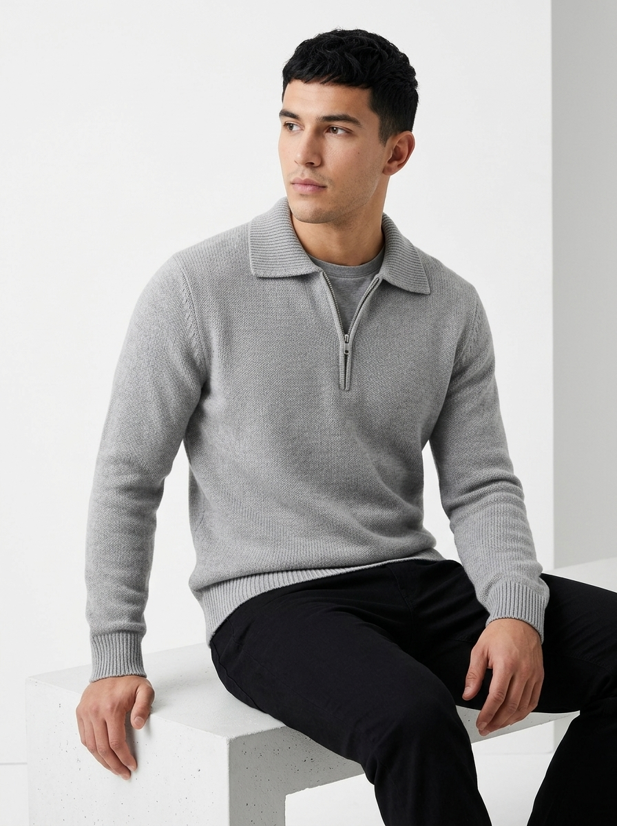 The Prestige Half-Zip Sweater