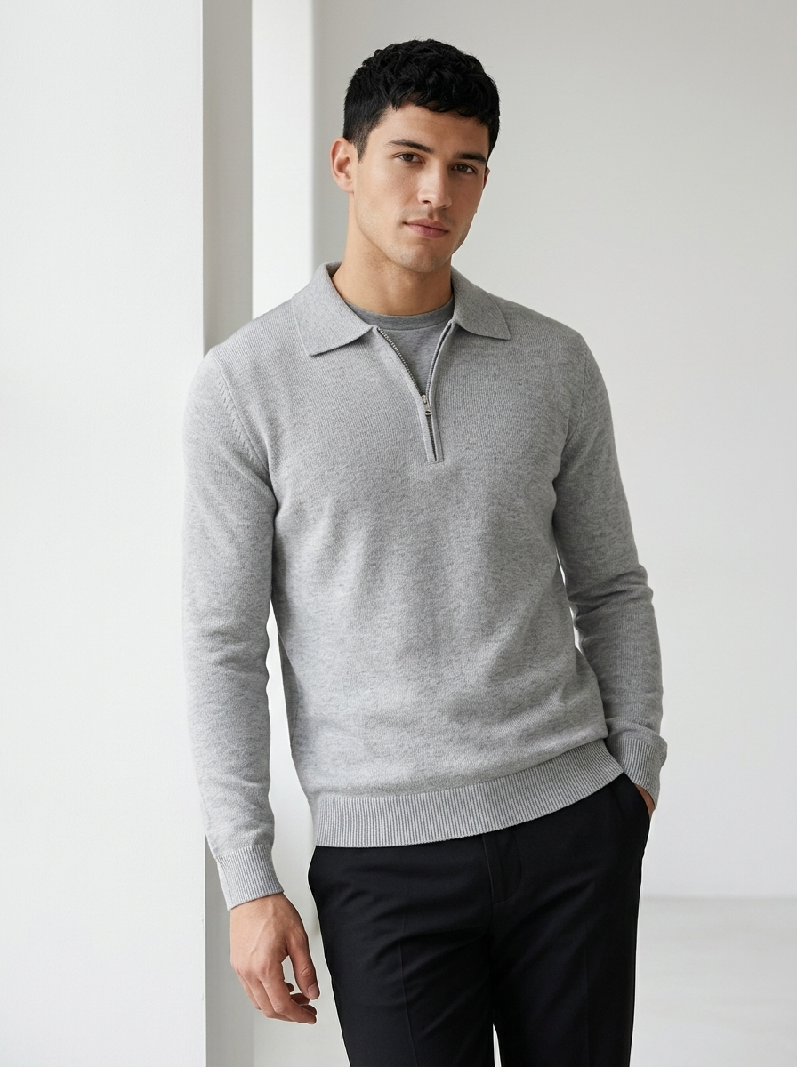 The Prestige Half-Zip Sweater