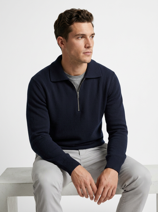The Prestige Half-Zip Sweater
