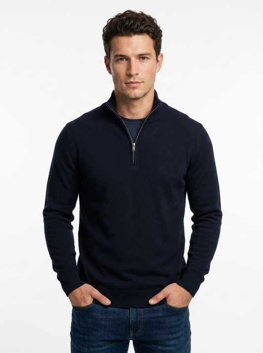 The Prestige Half-Zip Sweater