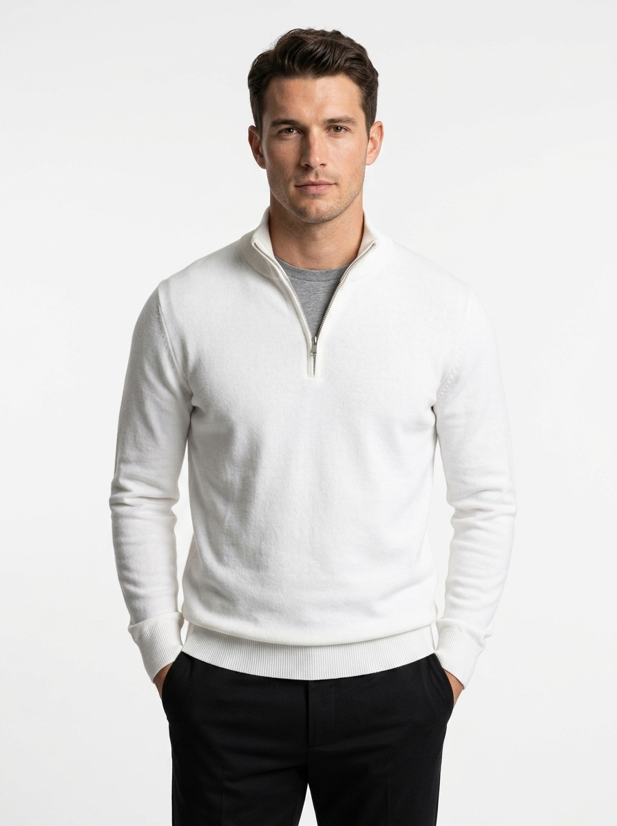 The Prestige Half-Zip Sweater